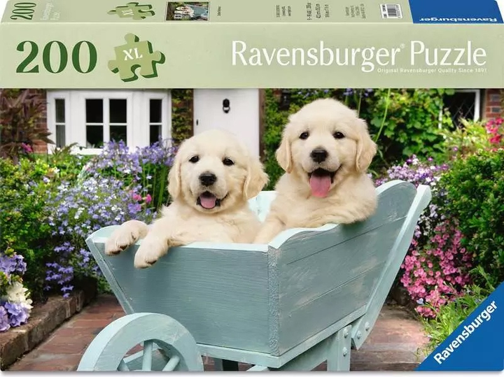 Puzzle Ravensburger Golden Retriever 200 elementów 12001368 (4005555013686) - obraz 1