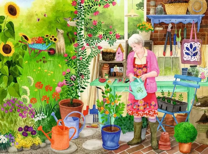 Puzzle Ravensburger Ogród 100 elementów 12001362 (4005555013624) - obraz 2