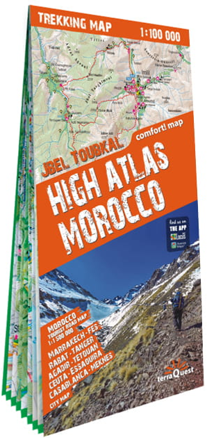 Atlas Wysoki. Maroko Laminowana mapa trekkingowa 1:100 000 (9788361155812) - obraz 1