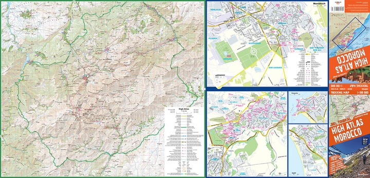 Atlas Wysoki. Maroko Laminowana mapa trekkingowa 1:100 000 (9788361155812) - obraz 4