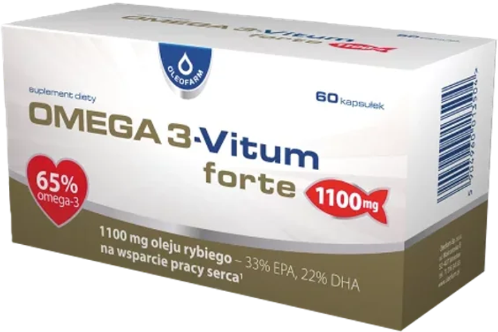 Suplement diety Oleofarm Omega 3-Vitum Forte 60 kapsułek (5904960013504) - obraz 1