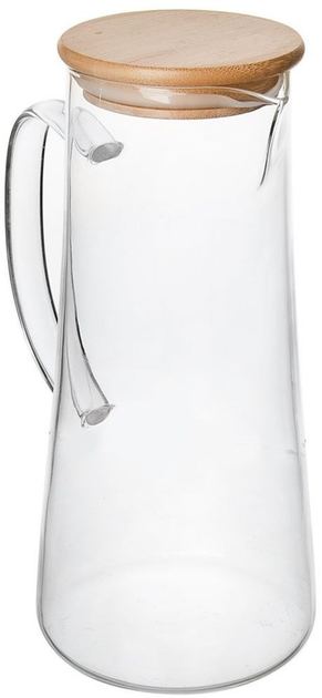 Dzbanek Orion szklany z pokrywką bambusową 1.35 l (8592381173555) - obraz 6