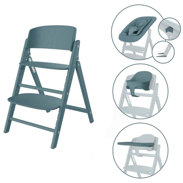 Krzesełko do karmienia Cybex Gold Click & Fold 4 w 1 Stone Blue (4063846473571) - obraz 1