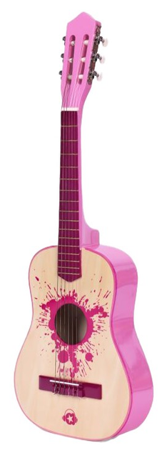 Гітара дитяча EcoToys класична дерев’яна 6 струн HX18022-30 PINK (5905817004362) - зображення 1