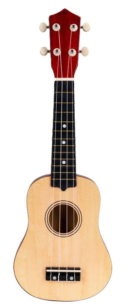 Gitara ukulele dla dzieci EcoToys 4 struny MF019F NATURAL (5903769975815) - obraz 1