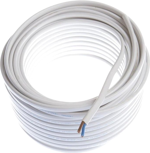 Kabel Lietkabelis BVV-PLL 2 x 2.5 25 m Biały (4779016542717) - obraz 2