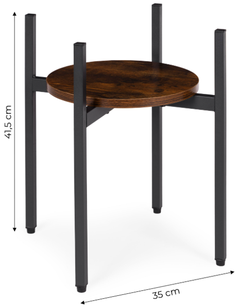Stojak na kwiaty ModernHome by Multistore ME-ATS08 ozdoby Loft (5905817007806) - obraz 6