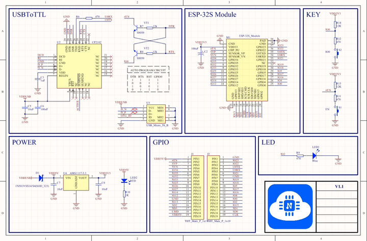 Модуль плата розробника ESP32-WROOM-32 30pin WIFI+Bluetooth 2в1, 2,4ГГц, CH340, Type-C - зображення 2