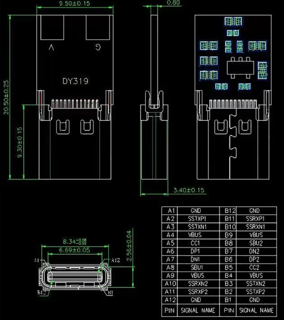 Тригер напруги, модуль USB Type-C (мама) Power Delivery вихід 15В - зображення 3