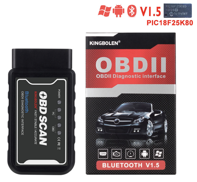 OBD2 ELM327 Версия 1.5 PIC18F25K80 - Bluetooth диагностика авто сканер - изображение 3