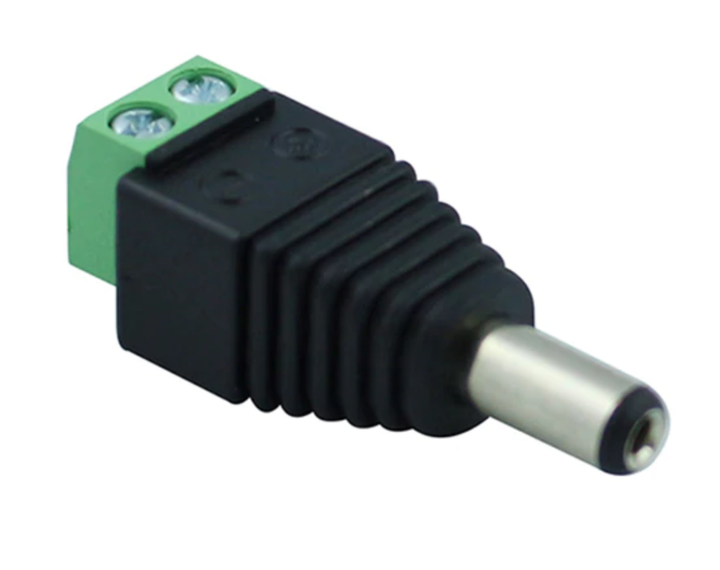 Штекер питания папа (power) DC-M Jack с клеммной колодкой 5,5х2,5мм (вилка) - Фото 2 Штекер питания папа (power) DC-M Jack с клеммной колодкой 5,5х2,5мм (вилка) - изображение 2