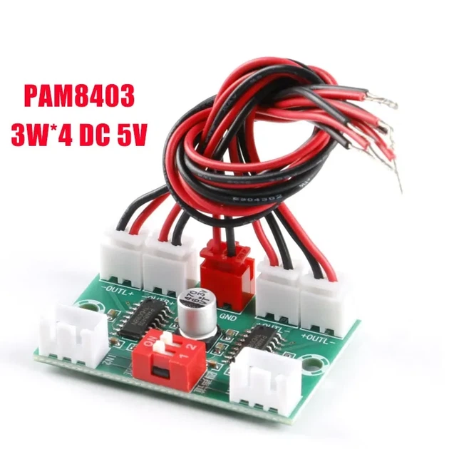 Плата цифрового усилителя мощности PAM8403 4*3 Вт - изображение 4