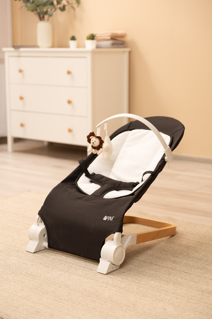 Leżaczek dziecięcy Caretero Pine Black TERO-80610 (5908310397863) - obraz 9