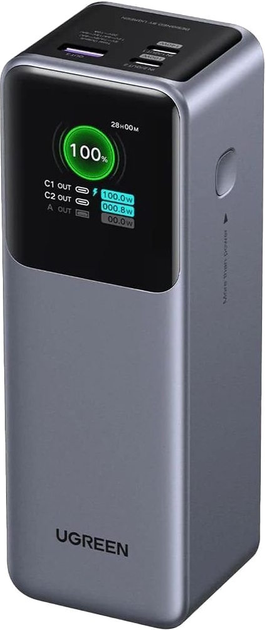 Powerbank Ugreen PB722 25000 mAh 200W Grey (6941876242931) - obraz 1