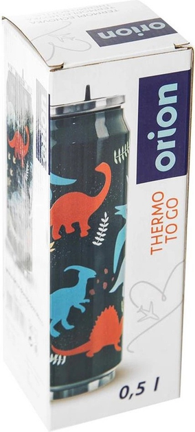 Kubek termiczny puszka Orion z dinozaurami 700 ml (8592381179908) - obraz 6