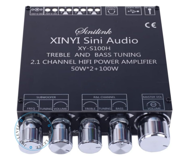 Усилитель звука 2.1 канал Sinilink XY-S100H 50Вт*2 плюс 100 Ватт выход на сабвуфер D-класс на базе TPA3116D2 - Цвет Чёрный - Фото 3 Усилитель звука 2.1 канал Sinilink XY-S100H 50Вт*2 плюс 100 Ватт выход на сабвуфер D-класс на базе TPA3116D2 - Цвет Чёрный - изображение 3