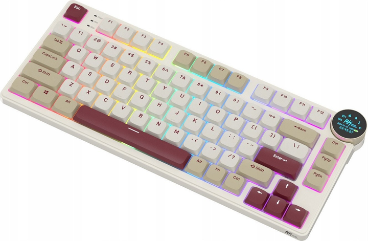 Klawiatura bezprzewodowa RK ROYAL KLUDGE N80 RGB Red Switch Rosy Clouds (RK-N80-ROSYCLD-REDSW-US) - obraz 4