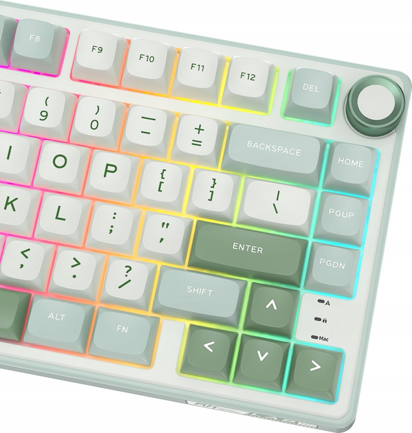 Клавіатура дротова RK ROYAL KLUDGE R75 RGB Brown Switch Sky Cyan (RK-R75-SKYCYN-BRNSW-US) - зображення 6