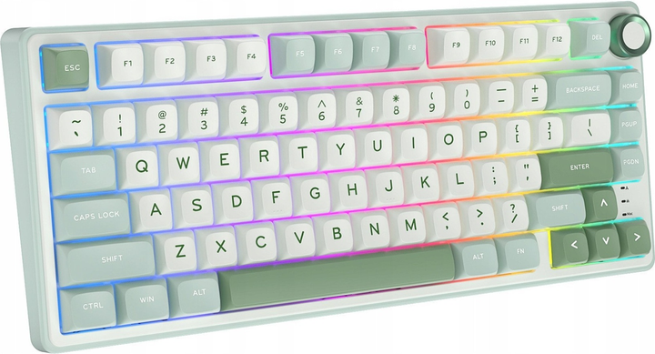 Клавіатура дротова RK ROYAL KLUDGE R75 RGB K Silver Switch Sky Cyan (RK-R75-SKYCYN-KSLVSW-US) - зображення 2
