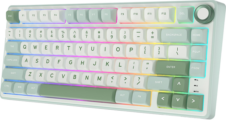 Клавіатура дротова RK ROYAL KLUDGE R75 RGB K Silver Switch Sky Cyan (RK-R75-SKYCYN-KSLVSW-US) - зображення 3
