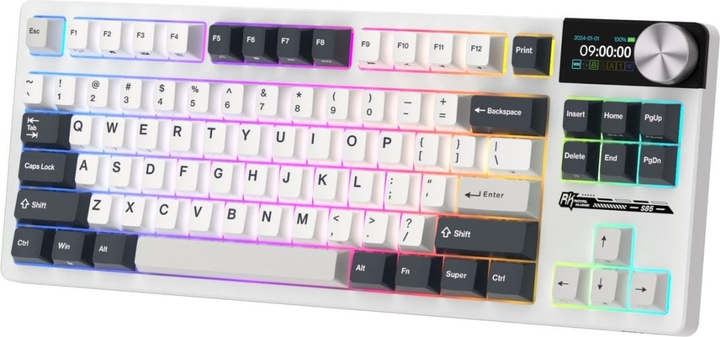 Klawiatura bezprzewodowa RK ROYAL KLUDGE S85 RGB Cloud Switch White Night (RK-S85-WHNIGHT-CLDSW-US) - obraz 2