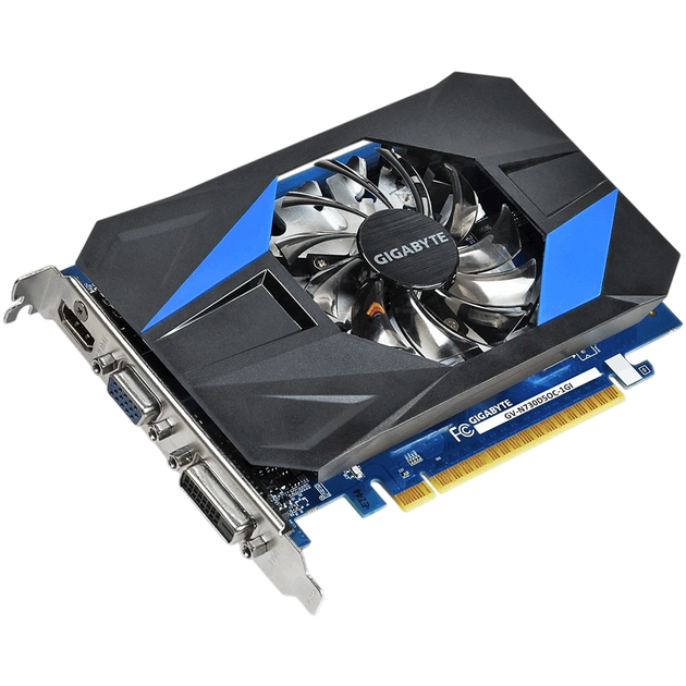 Видеокарта GeForce GT 730 1GB Gigabyte OC (GV-N730D5OC-1GI) Б/В - изображение 2
