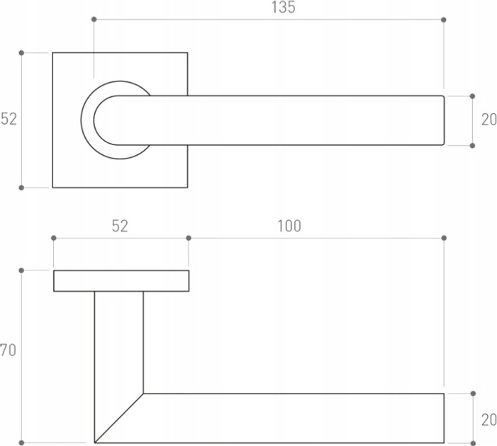 Дверна ручка Metal-Bud Nova Срібна (5901643180911) - зображення 2