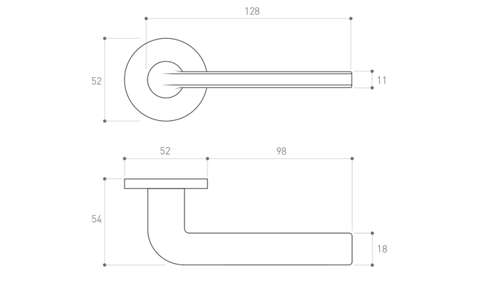 Дверна ручка Metal-Bud Bella R Slim Чорна ZBEOSCZ (5905496700876) - зображення 3