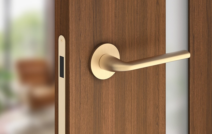 Дверна ручка Metal-Bud Bella R Slim Сатинований латунь ZBEOSMS (5905496700265) - зображення 2