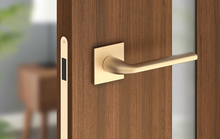 Дверна ручка Metal-Bud Bella Q Slim Сатинована латунь (5905496700241) - зображення 1