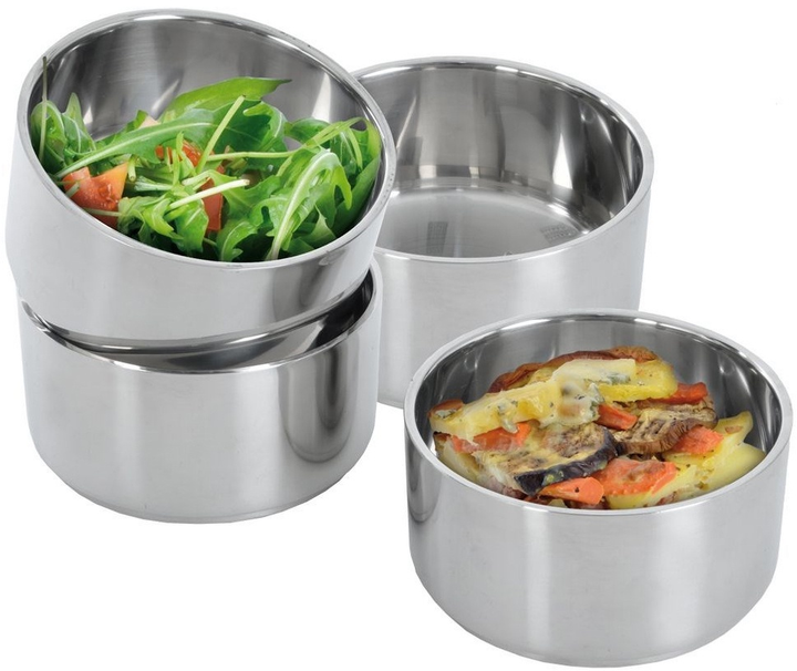 Zestaw pojemników termicznych Orion czteropoziomowy stalowy 4x900 ml (8592381110727) - obraz 2