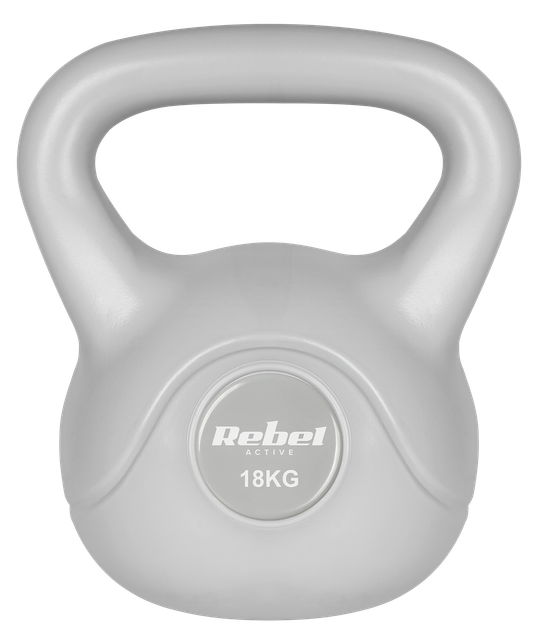 Гиря Rebel Active RBA-2322G-18 бітумна 18 кг Сіра (5901890122030) - зображення 1