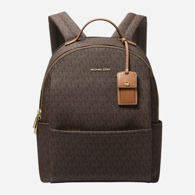 Рюкзак жіночий 9 л вміщує формат А4 Michael Kors Sable Md Backpack 30T5G3XB2B 252 Темно-коричневий (800070349103) - зображення 1