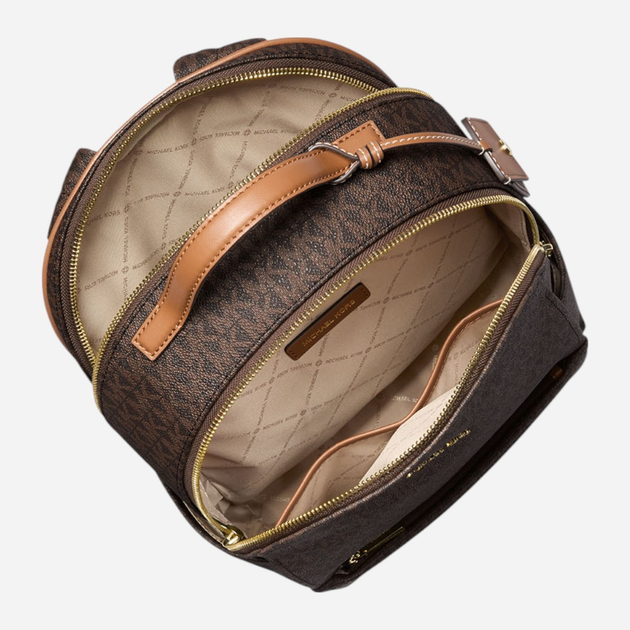 Рюкзак жіночий 9 л вміщує формат А4 Michael Kors Sable Md Backpack 30T5G3XB2B 252 Темно-коричневий (800070349103) - зображення 4