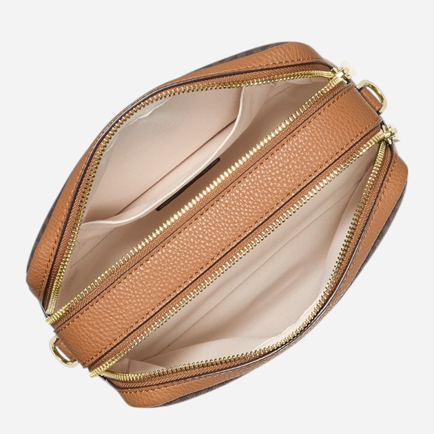 Сумка крос-боді через плече жіноча маленька Michael Kors Bryant Md Dblzp Chn Camera Xbody 32S5GYTC5B 252 Темно-коричнева (800070349060) - зображення 4