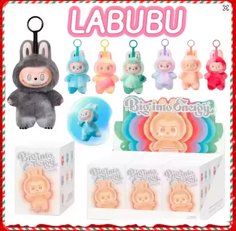 Мягкая игрушка Брелок ЛаБуБу 3.0 Pop Mart Labubu 15 см 6 цветов - изображение 2