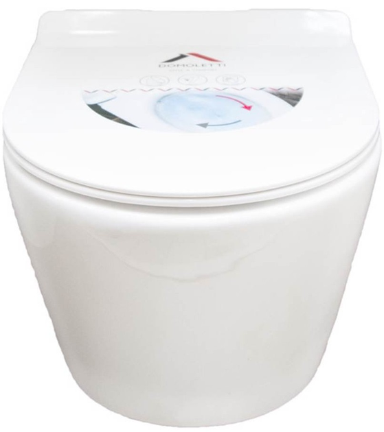 Toaleta wisząca Domoletti RIMLESS WH8001 (000040122368) - obraz 2