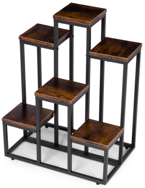Підставка для квітів у горщиках ModernHome by Multistore ME-ATS20 6 полиць у стилі Лофт (5905817007752) - зображення 3