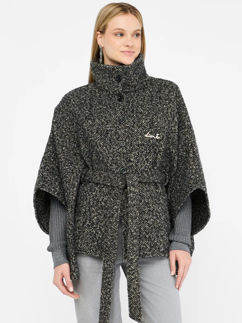 Ponczo damskie ciepłe Liu Jo 2F5025T0300-00128 One Size Czarne - obraz 1