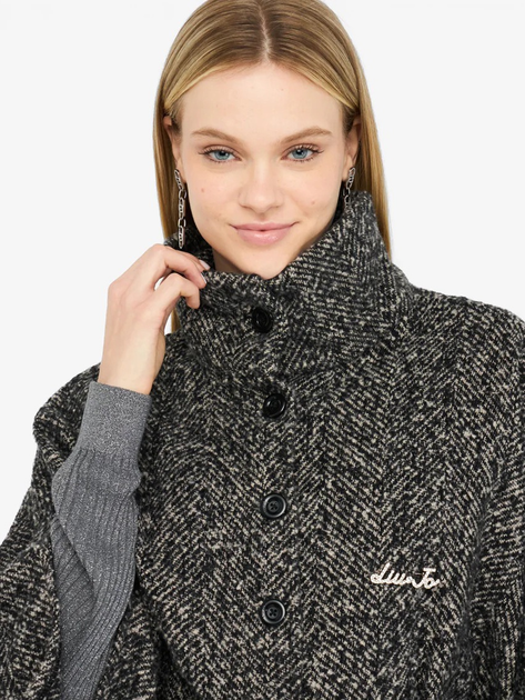 Ponczo damskie ciepłe Liu Jo 2F5025T0300-00128 One Size Czarne - obraz 4