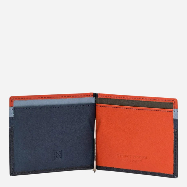 Etui na karty męskie skórzane Dudubags 534-1150-07 Niebieskie - obraz 3