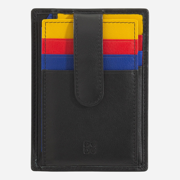 Etui na karty skórzane Dudubags 534-1182-01 Czarne - obraz 1