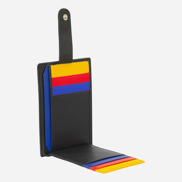 Etui na karty skórzane Dudubags 534-1182-01 Czarne - obraz 3