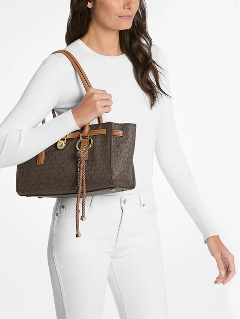 Torba damska mała Michael Kors 30F5GNXT0B-252 Brązowa - obraz 2