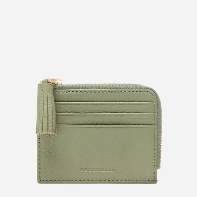 Etui na karty damskie skórzane Coccinelle E2MU0128901-G77 Zielone - obraz 1