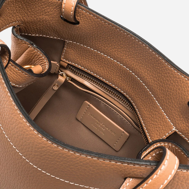 Torba damska skórzana Gianni Chiarini BS-11290-GRN-1117 Brązowa - obraz 5