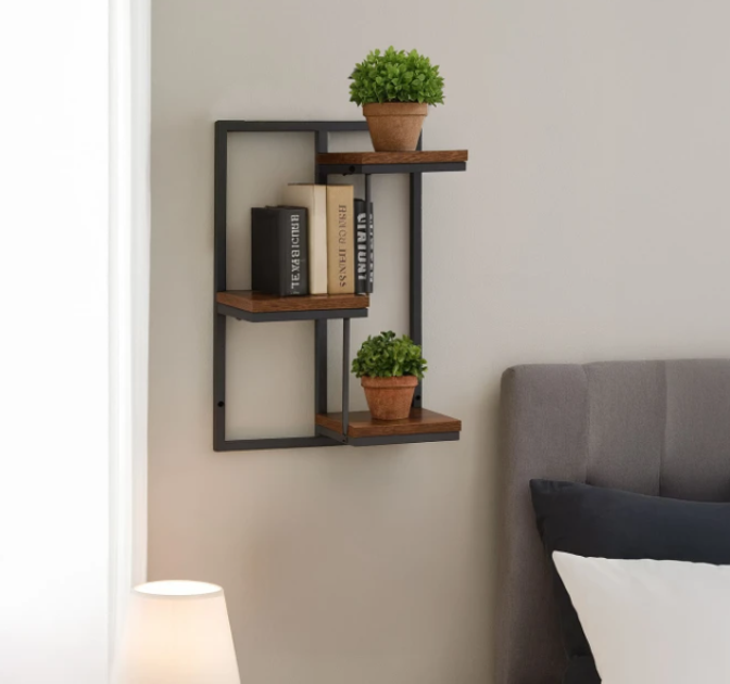 Підставка для квітів настінна ModernHome by Multistore ME-ATS05 3 рівневa підвіснa полиця у стилі Лофт (5905817007615) - зображення 5