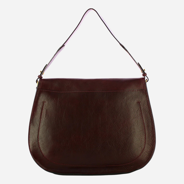 Сумка крос-боді через плече жіноча з натуральної шкіри середня The Bridge 045335D3-YF Темно-бордова (800070346577) - зображення 2