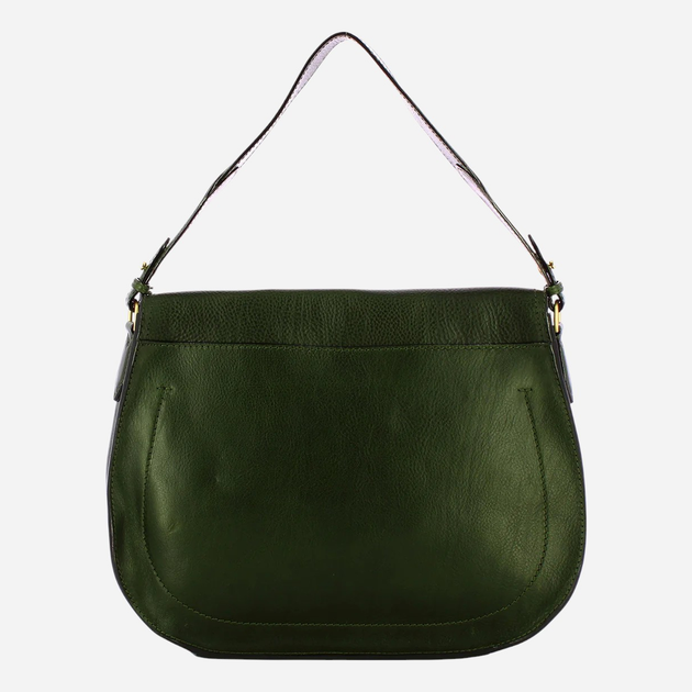 Сумка крос-боді через плече жіноча з натуральної шкіри середня The Bridge 045335D3-I2 Темно-зелена (800070346576) - зображення 2
