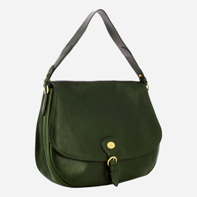 Сумка крос-боді через плече жіноча з натуральної шкіри середня The Bridge 045335D3-I2 Темно-зелена (800070346576) - зображення 3